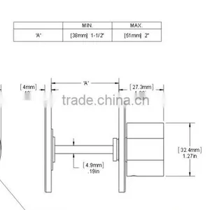 USA Made Door Knobs for Mortise Locks thumbnail-2