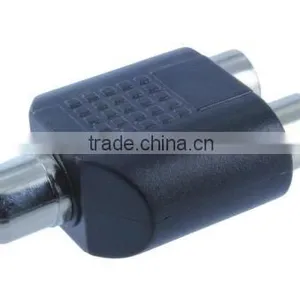 2016 New Arrival Rca Splitter 1 Female to 2 Female AV Audio Video Y Adapter Converter thumbnail-3