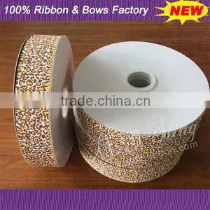 1.5 Inch Grosgrain Ribbon With Leopard Print thumbnail-1