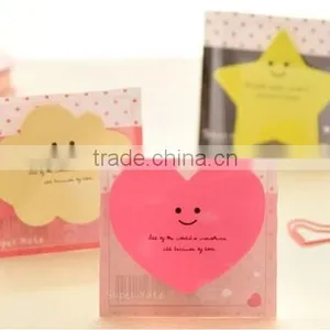 Various Shape Lovely NotePad With Cover Sticker Bookmark Memo Index Sticky Notes thumbnail-4