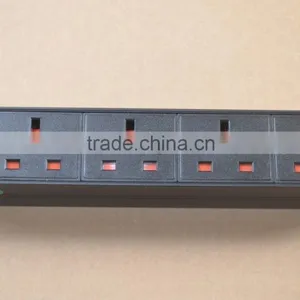 IEC C14 Inlet to UK Socket PDU 4 Way Outlet Power Distribution Unit & Power Strip for UPS or Cabinet Use thumbnail-1