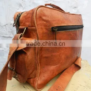 Real Goat Leather Luggauge Bag/vintage Style Pure Leather Travel Bag thumbnail-2