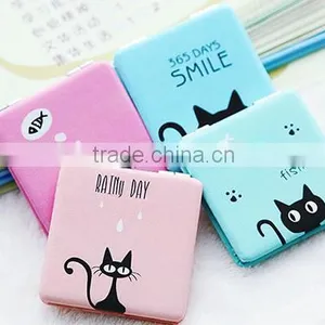 Unique Desktop Compact Mirror PU Leather Makeup Cosmetic Mirror Foldable Table Mirror thumbnail-2