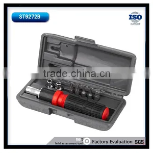 9pcs Metal Craft Hand Tool Ratchet Screwdriver Bit Socket Set thumbnail-1