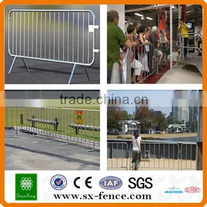 Hot Dipped Galvanized Silver Spray Concert Crowd Barrier / Crowd Control Barrier thumbnail-1