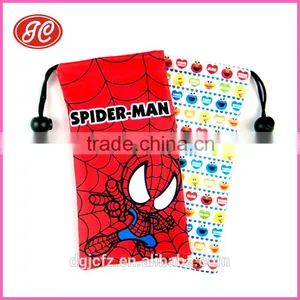 Coloful Heat Transfer Printing Soft Microfiber Bag for Mobile Phone /charger thumbnail-3