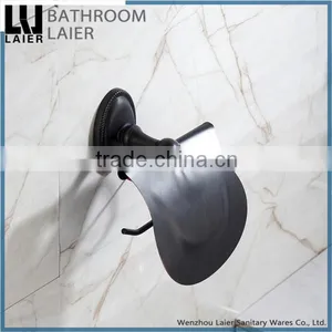 Customized China Wholesale Covered Zinc Alloy ORB Finishing Bathroom Accessories Wall Mounted Toilet Paper Holder thumbnail-3