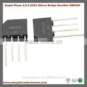 Single Phase 2.0 A 600V Silicon Bridge Rectifier KBP206 thumbnail-3