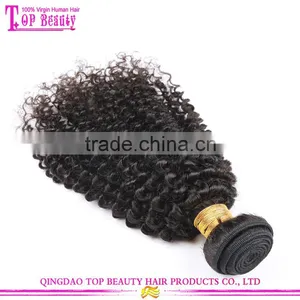 Qingdao Factory Malaysian Virgin Afro Kinky Human Hair Weave Natural Black Kinky Curly Hair thumbnail-4
