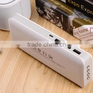 Three USB Socket Port 2015 New Arrival CE Fashion Portable 15000mah Mobile Power Bank With Led Light thumbnail-3