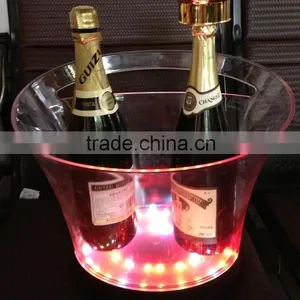New Rechargeable Led Acrylic Ice Bucket, Illuminated Ice Bucket for Party thumbnail-3