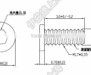 M1.7x3 M1.7*3 Hexagon Head Screw thumbnail-4