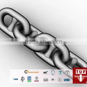 Used U2, U3 Black Stud Link Anchor Chain thumbnail-1