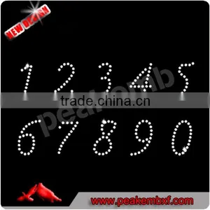 Beautiful Numbers Rhinestone Appliques for Clothing thumbnail-1