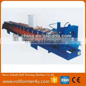 High-end Popular Type Galvanized Ridge Cap Roll Forming Machine thumbnail-5