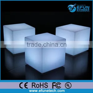 Outdoor/indoor Decorative Rgb Led Cube Seat,plastic Led 3d Ice Cube thumbnail-1