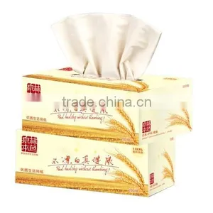 Unbleached Wheat Straw Facial Tissue Paper thumbnail-1