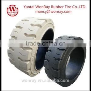 Chinese Top Quality Press on Solid Tire 21x9x15 18x7x12 1/8 Factory Price From Yantai WonRay thumbnail-1