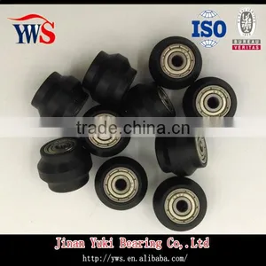 Black Coated Dual V-groove Small Bearing for 1515 Extrusion thumbnail-4