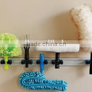 Plastic Mop and Broom Holder With Sturdy Alu. Track thumbnail-3
