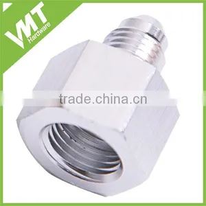 Male Hex Nipple Anodized Aluminum AN10 Flared Fittings Reducing Coupling thumbnail-3