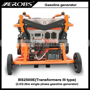 BS2500E 2.0 2.2KW Single Phase Electric Start Gasoline Generator thumbnail-1