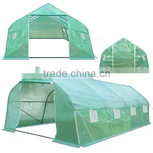Polytunnel Greenhouse Galvanised Steel Frame Poly Tunnel 6mx3m x 2m thumbnail-5