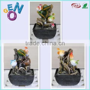 Indoor Resin Bird Mini Tabletop Water Fountain for Home Decoration thumbnail-1