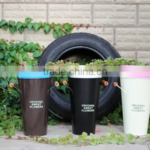 Guangxi Display Flower Bucket Home & Garden Metal Hanging Vases thumbnail-5