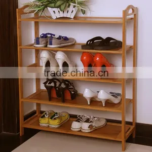 Expandable Wooden Shoe Racks 3 Tire Space Saving Storage Racks Cabinet thumbnail-2