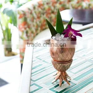 Gold Brass Pineapple Shaped Small Shot Glass, Pineapple Moscow Mule Cup thumbnail-1