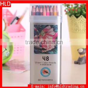Factory Wholesale Artist Quality Tin Box 48 Wood Water Colored Drawing Pencils thumbnail-1