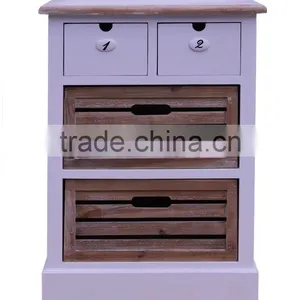 White Modern Wooden Bedroom Furniture Bedside Table Nightstand thumbnail-2