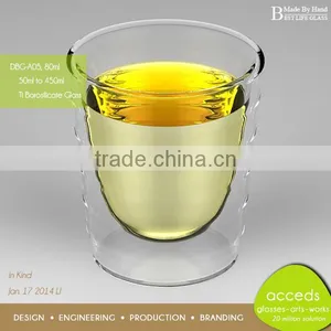 Unbreakable Pyrex Glass Drinking Custom Espresso Cup And Saucer thumbnail-6
