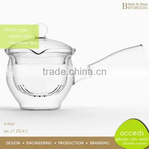 Superior Quality Borosilicate Beautiful Heat Resistant Milk Pot thumbnail-2