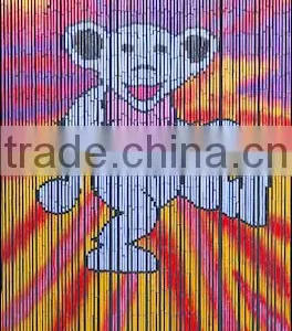 High Quality Best Selling Bamboo Door Curtain With White Bear in Viet Nam thumbnail-1