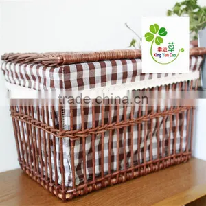Factory Supply Wicker Laundry Basket With Liner and Hamper thumbnail-1