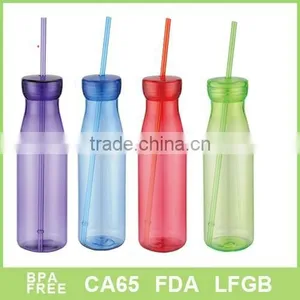 Colour Clear Plastic Milk Water Bottle for Kids thumbnail-1