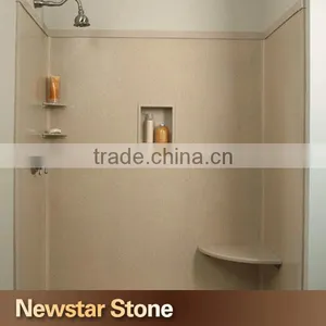 Chinese Good Quality Polished Quartz Shower Stone Wall Panel thumbnail-1