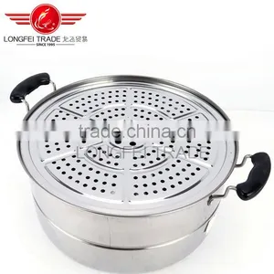 High Quality Multi-purpose Stainless Steel Cooking Stock Pot Stainless Steel Food Steamer thumbnail-2