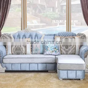 201# Best Selling Antique Classic Fabric Chaise Lounge /corner Sofa/ Functional Sofa thumbnail-4