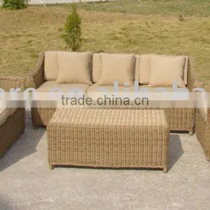 Modern Style Sectional Rattan Wicker Furniture Sofa Set thumbnail-1