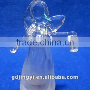 Clear Acrylic Angel Figurines With Led RBG 7 Colors Light Xmas Ornament thumbnail-2