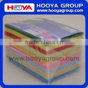 Cheap Custom Bulk 5pcs Colorful Sponge Scouring Pad thumbnail-1