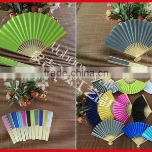 Cheap and Colorful Wedding Paper Fan Wholesale thumbnail-1
