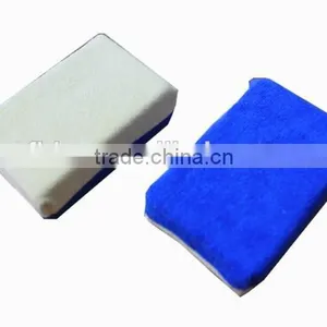 Auto Care Microfiber and Genuine Chamois Leather Car Chamois Sponge Pad for Polishing and Buffing thumbnail-1
