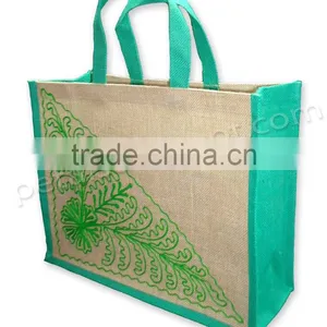 Cotton Canvas Gift Bag With Jute Self Handle thumbnail-1