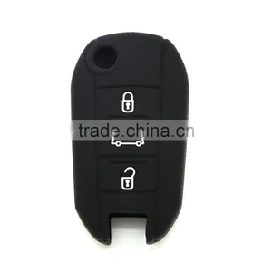 Shenzhen Super Quality Manufacturer Silicone Key Covers Remote Car Key Case for Peugeot 3008 thumbnail-5