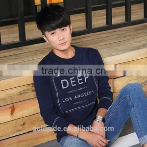Wholesale in China 100% Cotton t Shirt Costom Long Sleeve t Shirt Men thumbnail-4