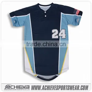 Custom Button Down Baseball Jersey/ Toddler Baseball Jersey/ Blue Jays Baseball Jersey thumbnail-1